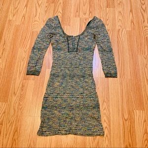 FREE PEOPLE Multi Color Knit Dress Size XS